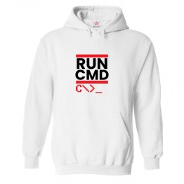 Run Cmd Classic Unisex Kids and Adults Pullover Hoodie for Computer Geeks